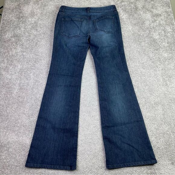 Loft Jeans Women's 6 Blue Modern Flare Low Rise Dark Denim Stretch - Picture 3 of 13
